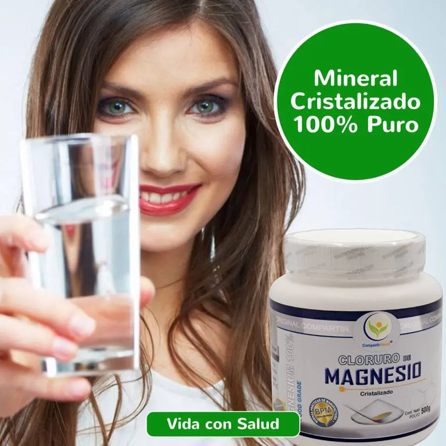 Magnesio mineral cristalizado 100% puro Vidaconsalud